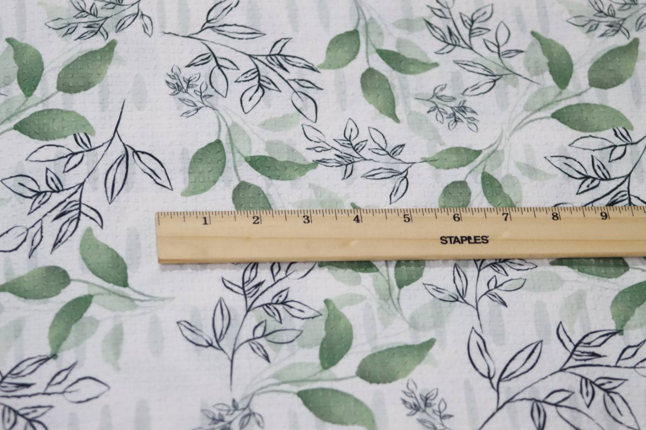 Pucker Poly Leaf design 
by the half yard