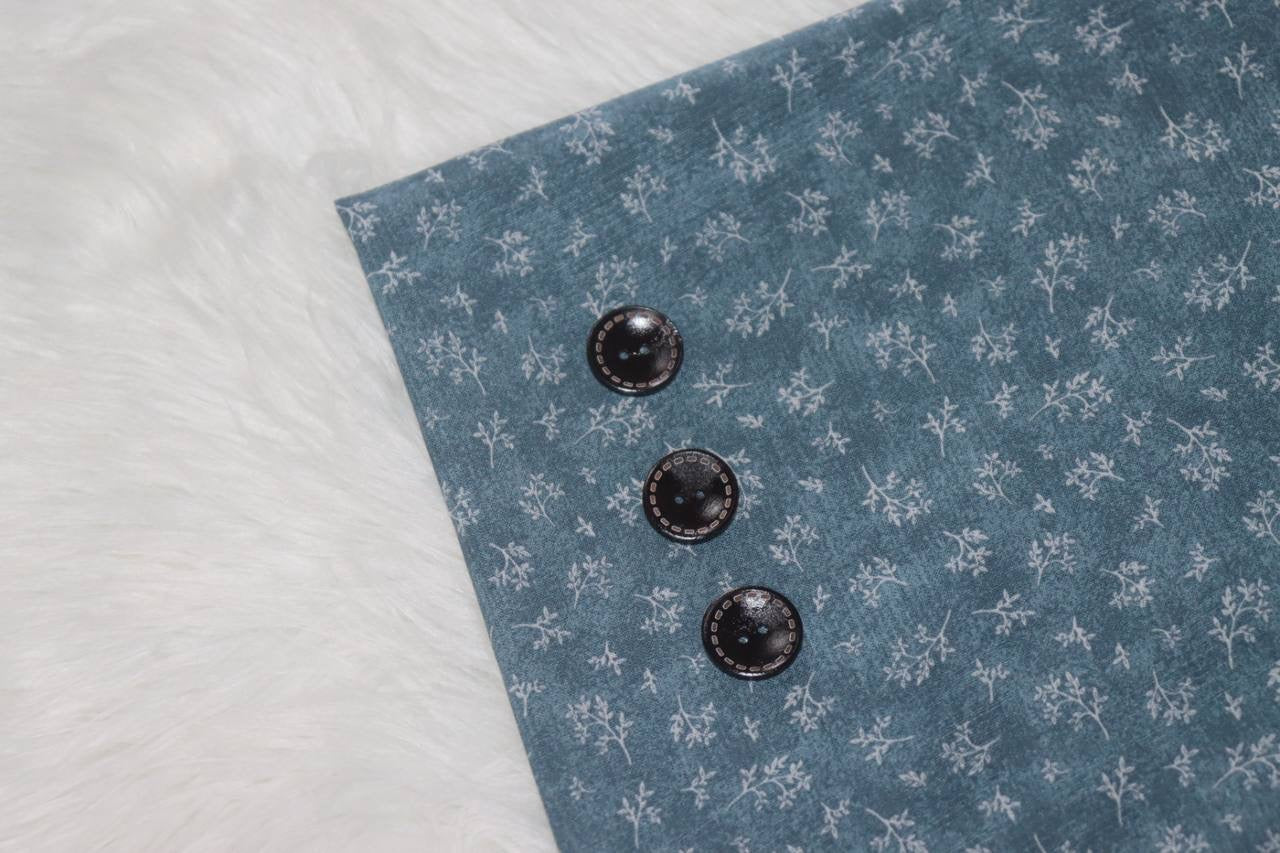 Poly Linen crêpe “Blue Teal” by the half yard
