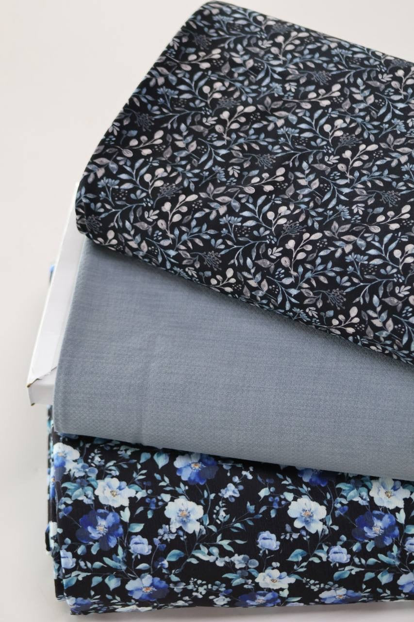 Tropical Breeze Poly Koshibo Medium Blue by the Half Yard