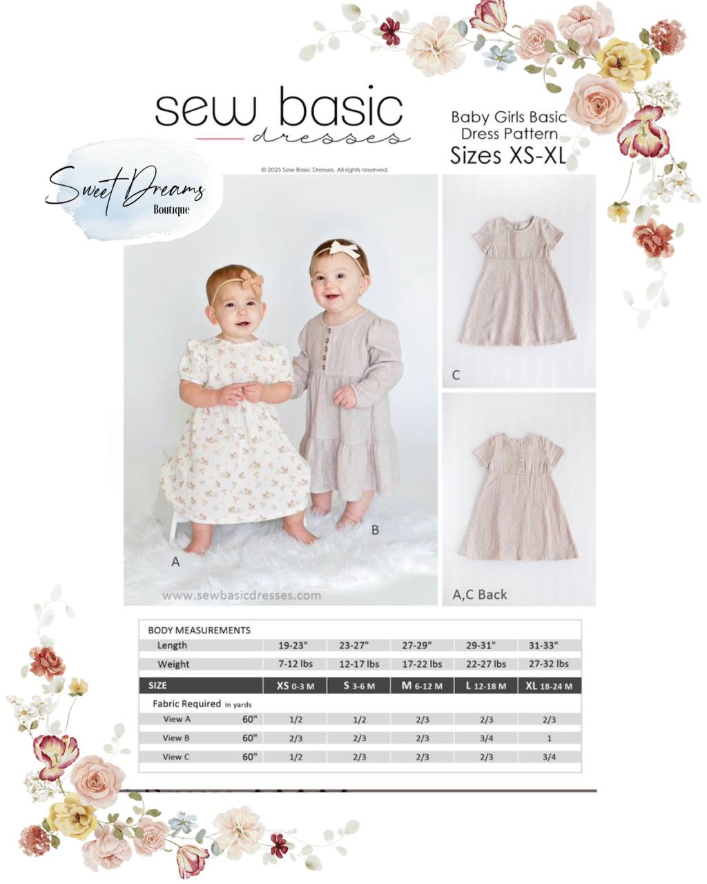 Sew basic girls knit dress patterns