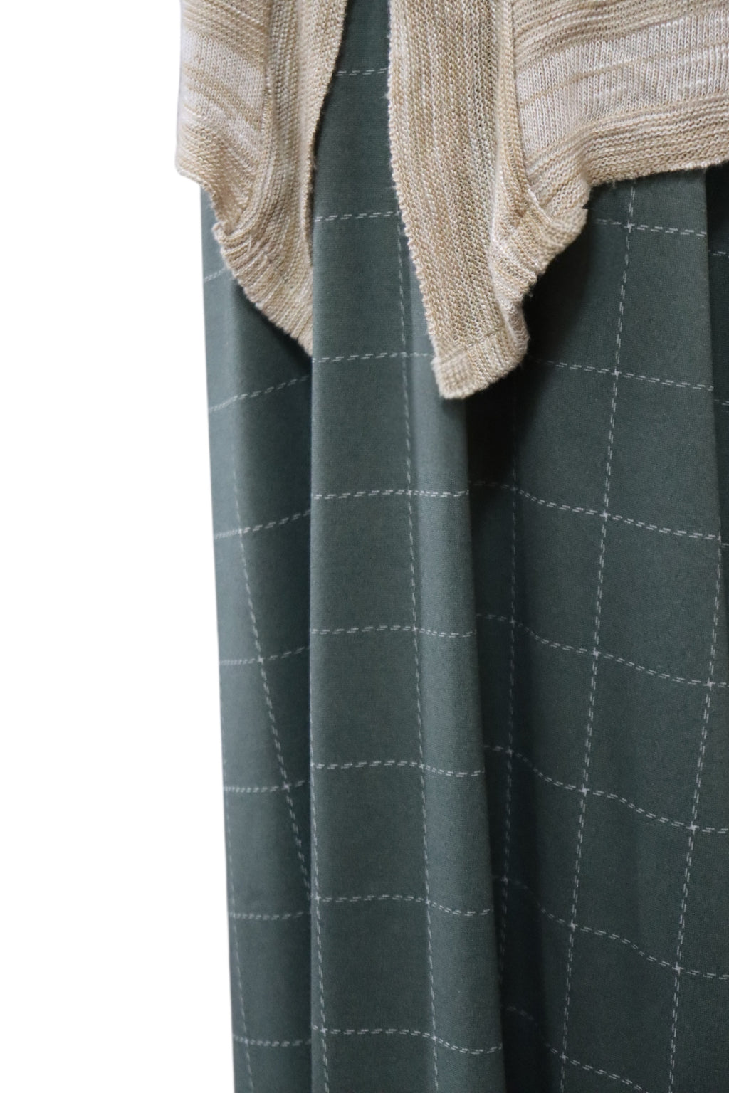 Double Brushed Olive Plaid by the half yard