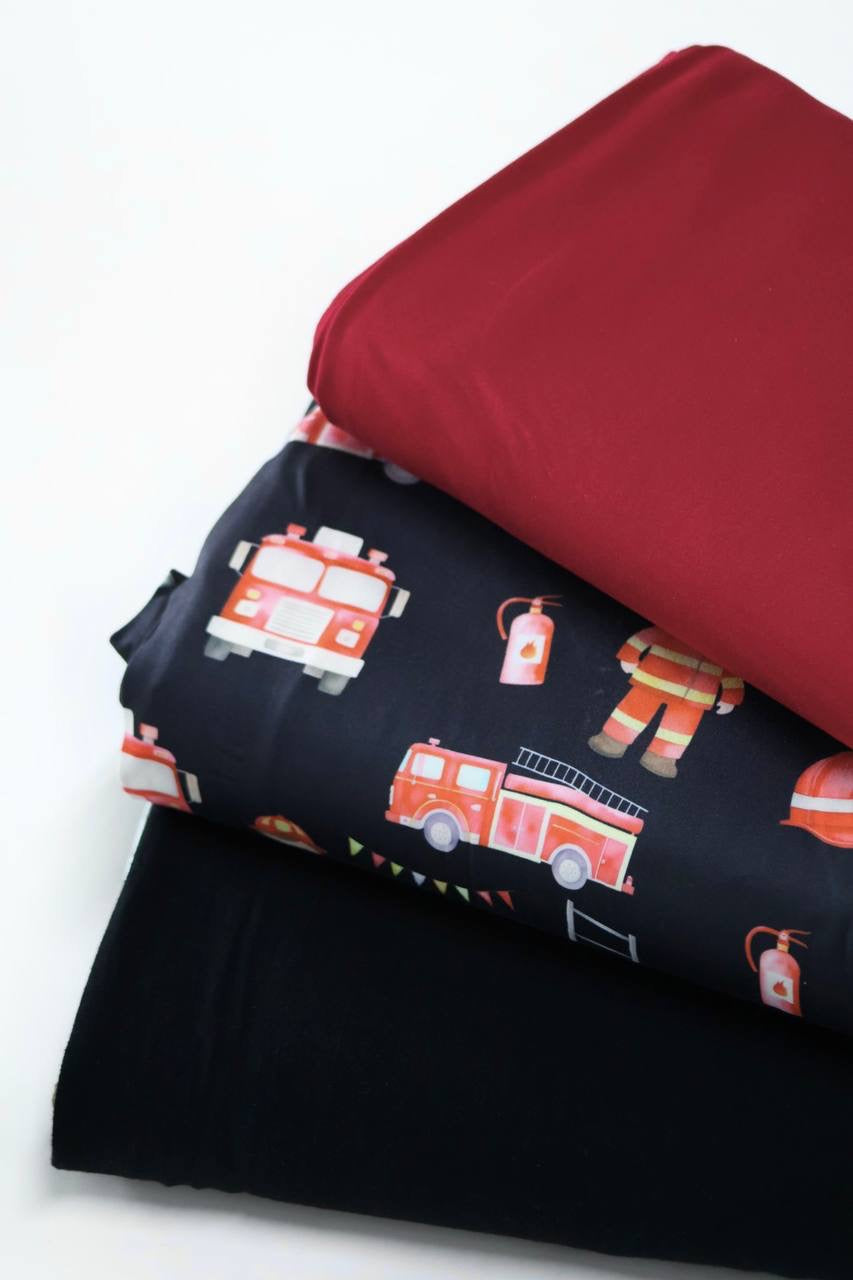 Crimson Red Double Brushed Solid by the Half Yard