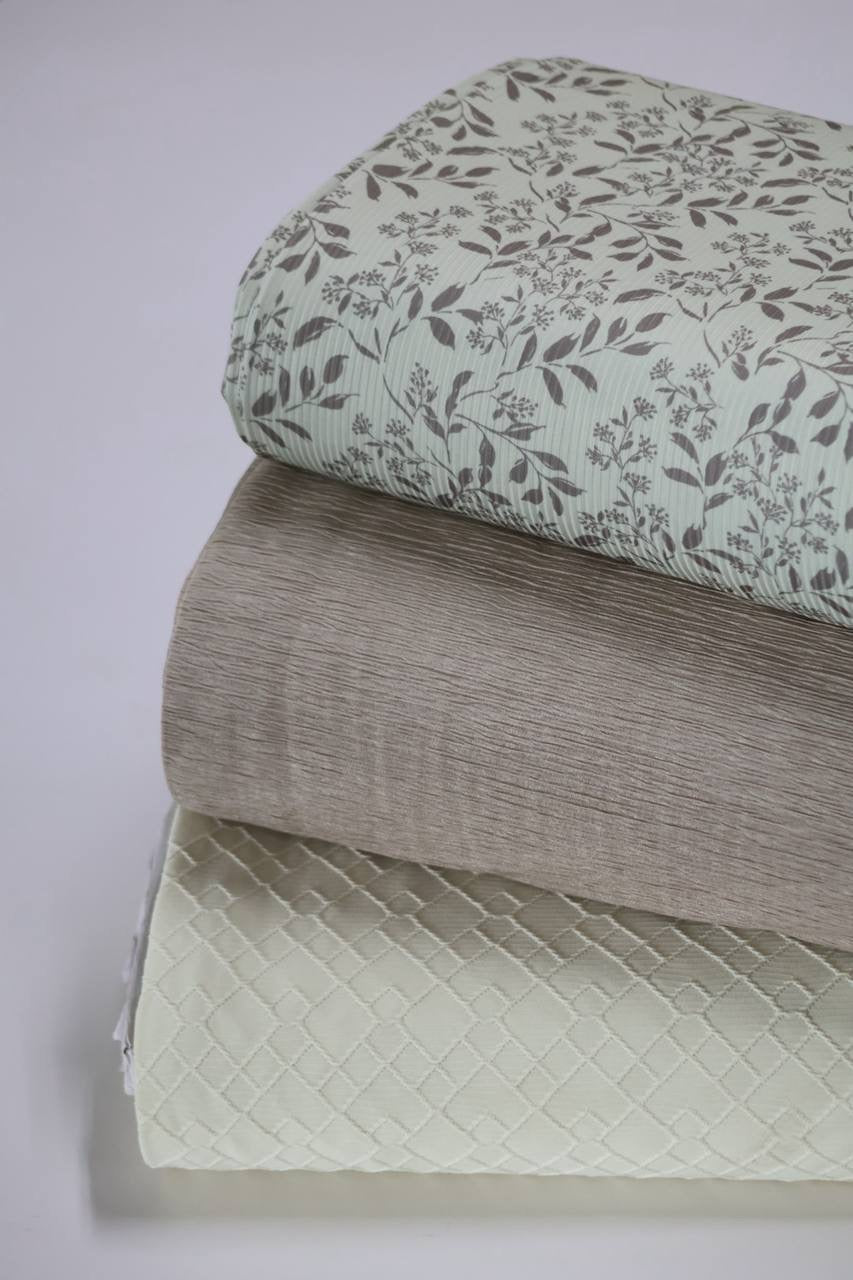 Exclusive Narrow Rib Pistachio Shell Elegant Leaf by the Half Yard
