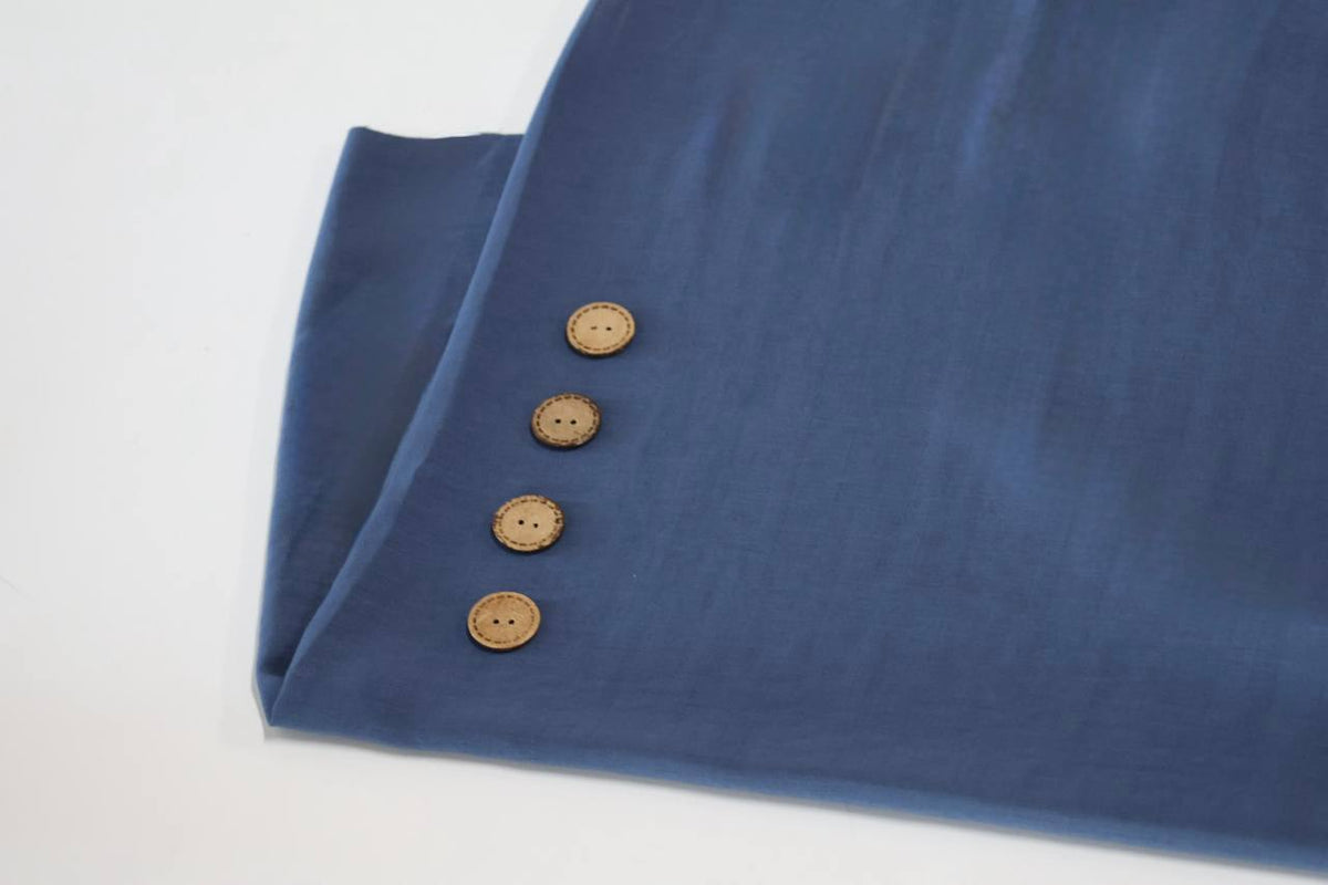 “Slate Blue” Poplin Airflow by the Half Yard