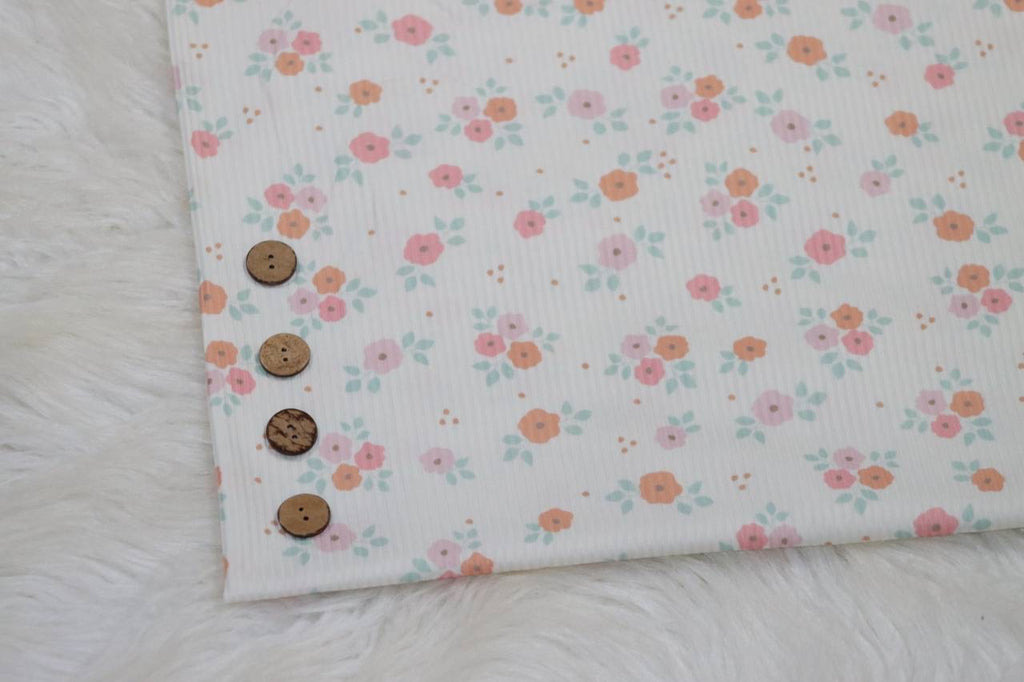Narrow rib Peach Petal by the Half Yard