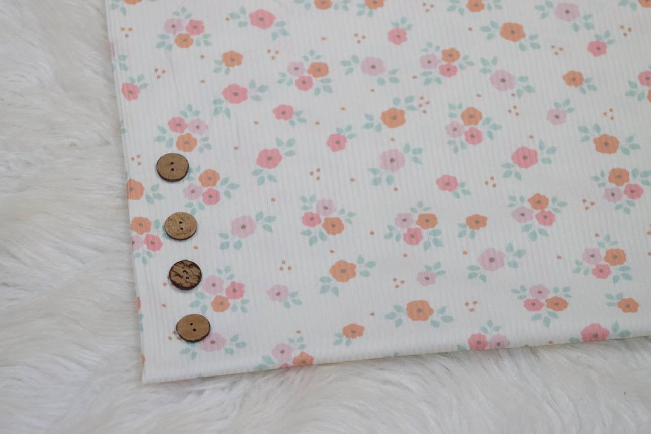 Narrow rib Peach Petal by the Half Yard