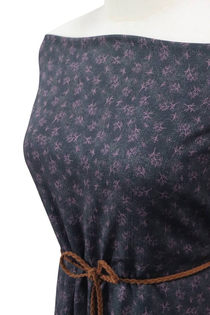 Poly Linen crêpe “Wine” by the half yard