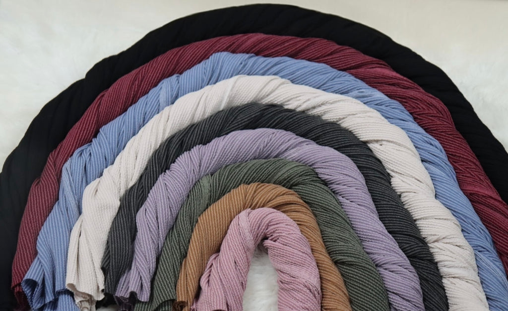 Jacquard Rib Knit Solid by the half yard