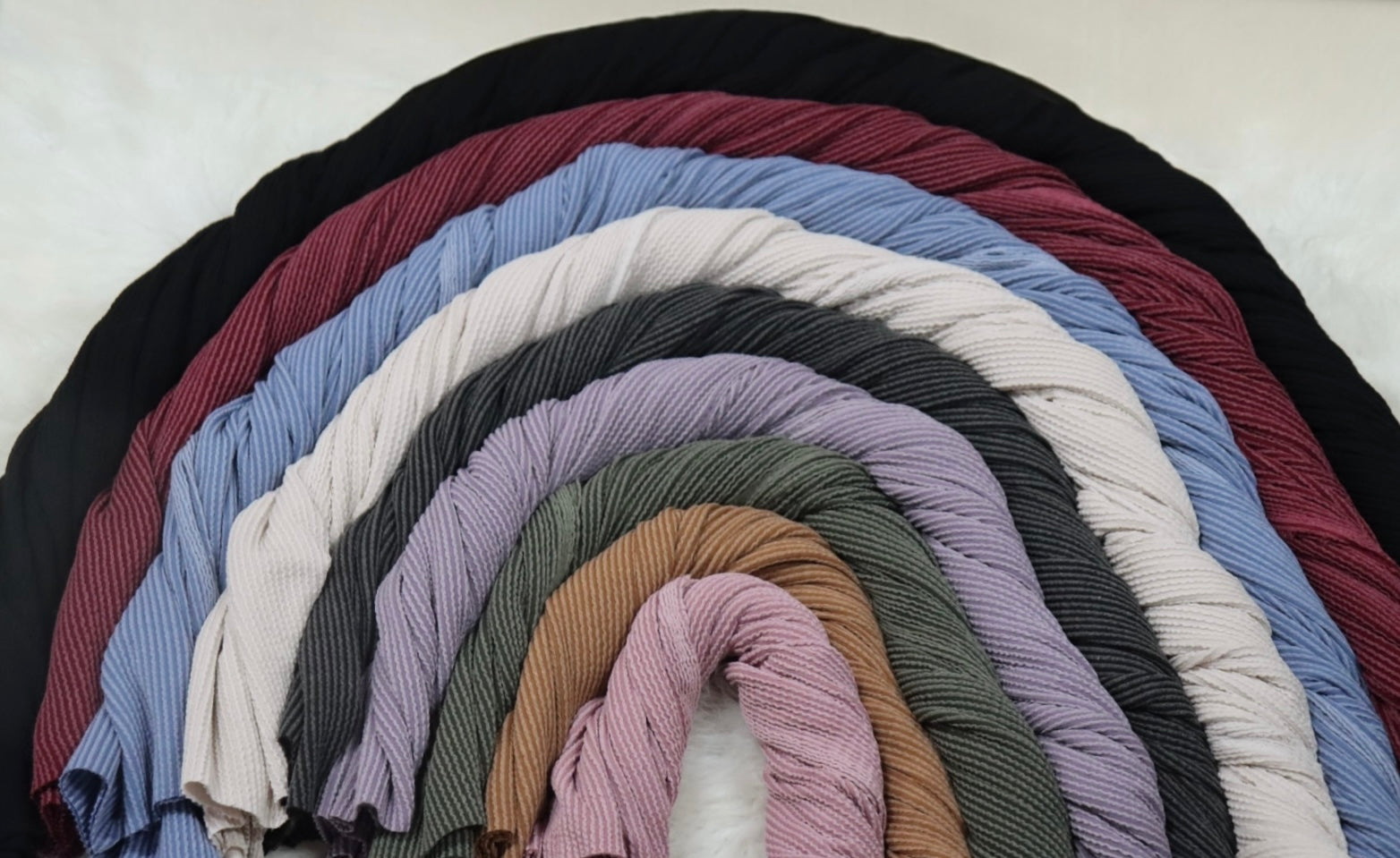Jacquard Rib Knit Solid by the half yard