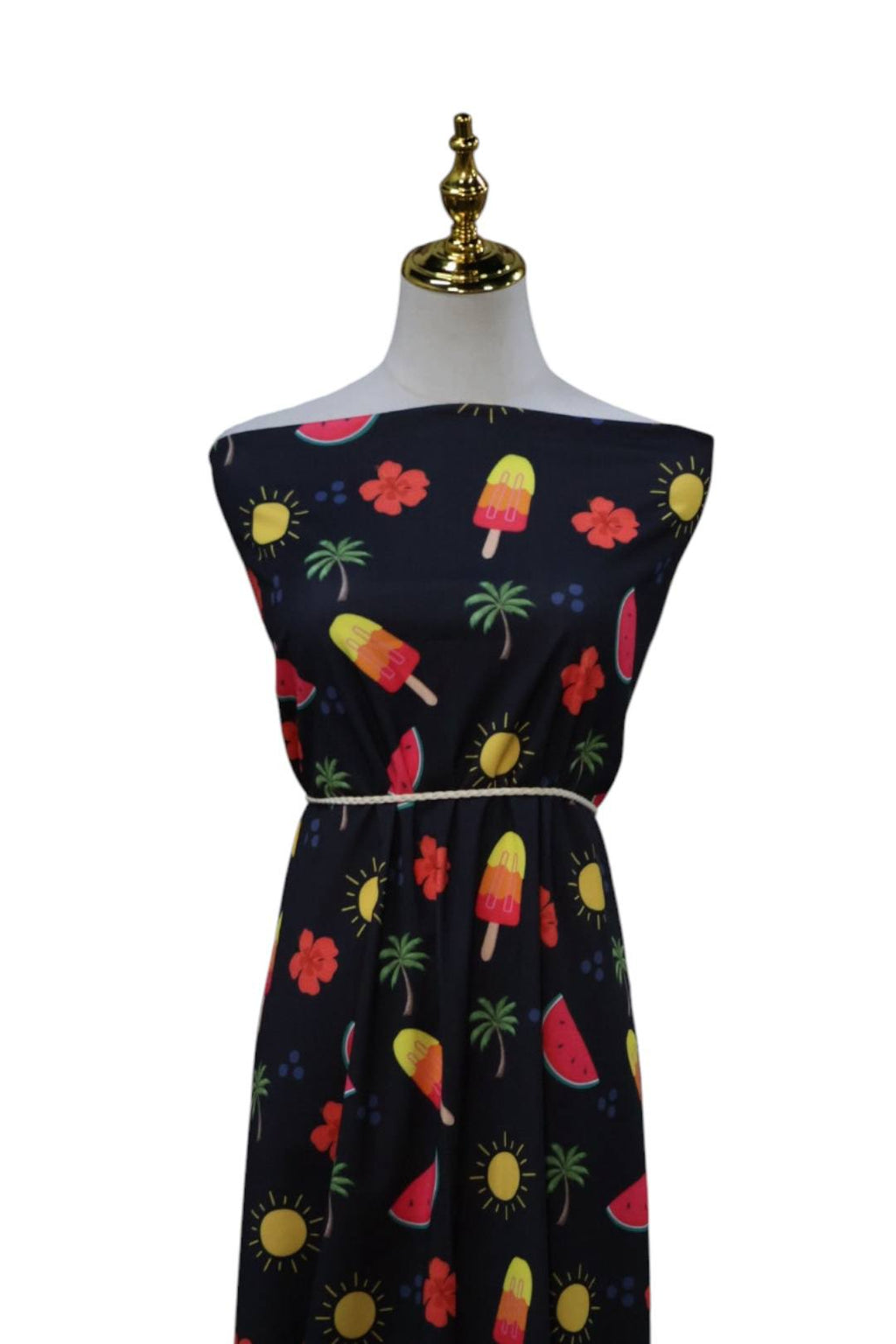 EXCLUSIVE butter knit Black summer days by the half yard