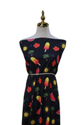 EXCLUSIVE butter knit Black summer days by the half yard