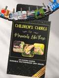 Children’s chore cards