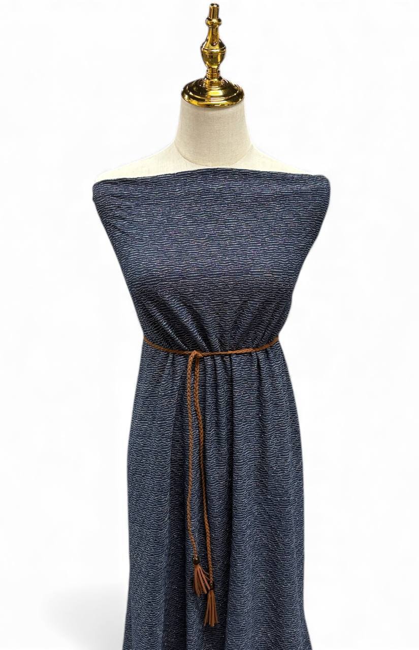 Dainty Glitter Diamond Knit   Solid by the half yard