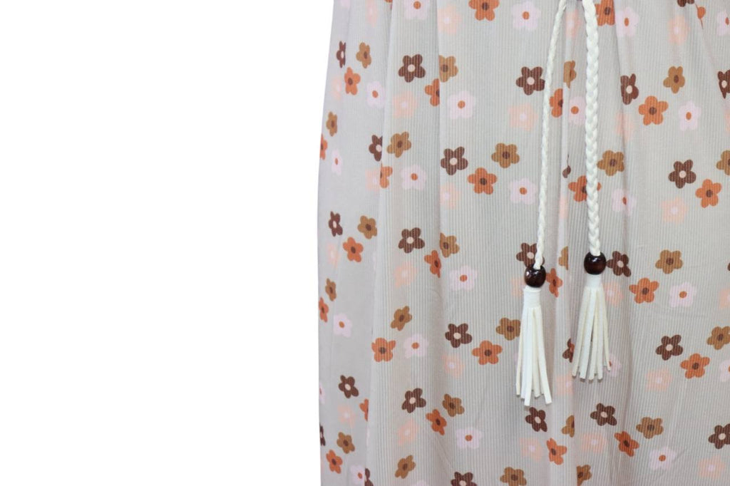 Earthy Variegated floral Petite Rib by the half yard