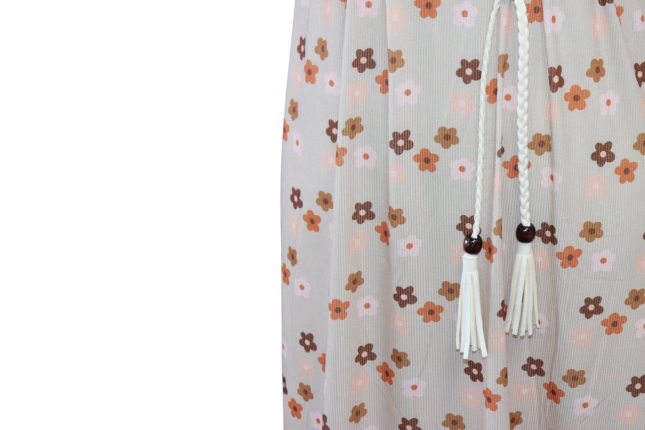Earthy Variegated floral Petite Rib by the half yard