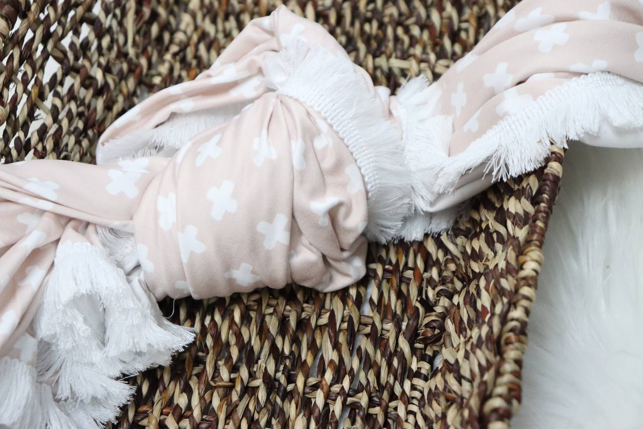 Beige Boho Design
Double brushed by the half yard