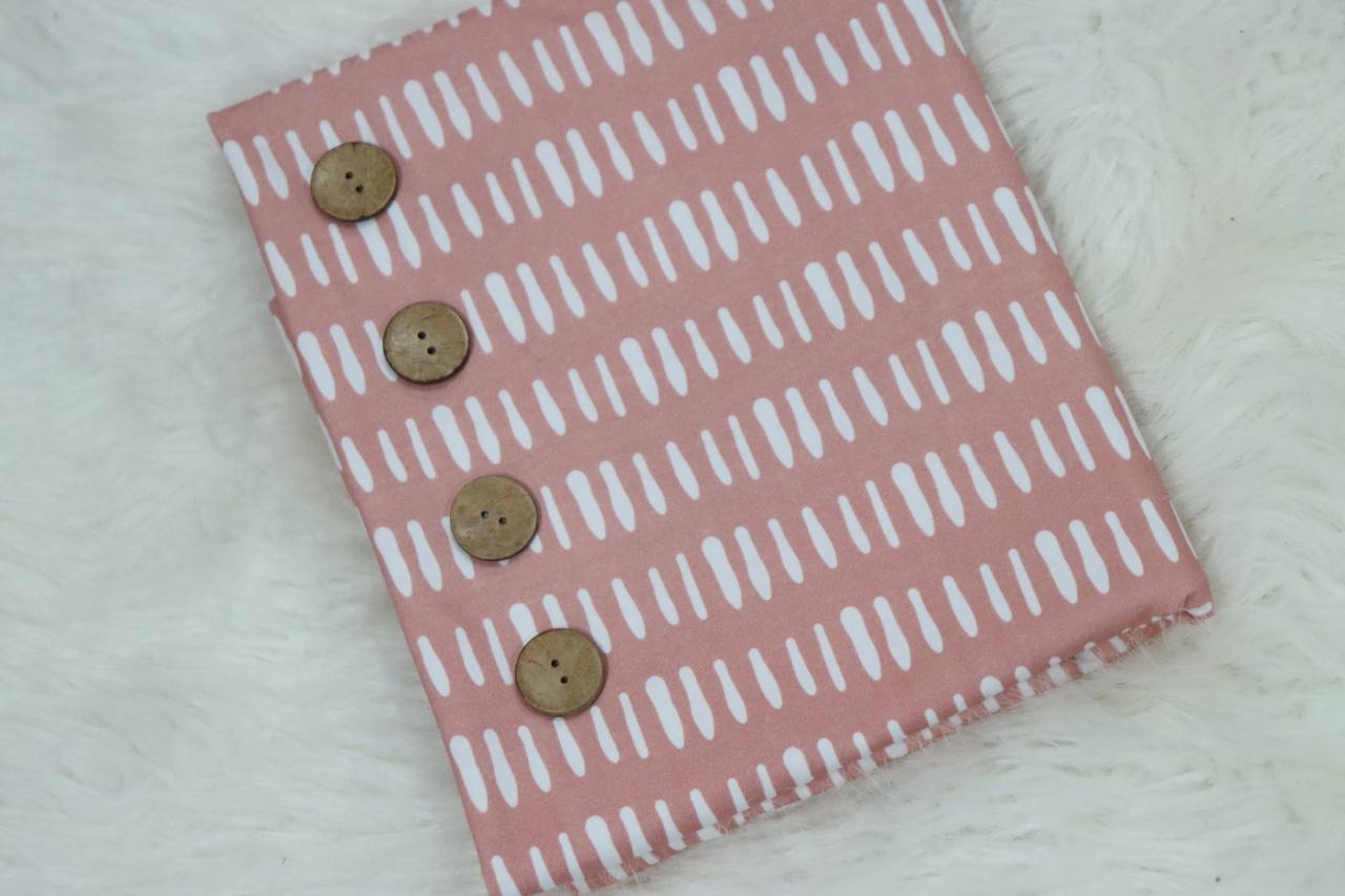 Modern Bubblegum Dash Cotton Spandex by the half yard