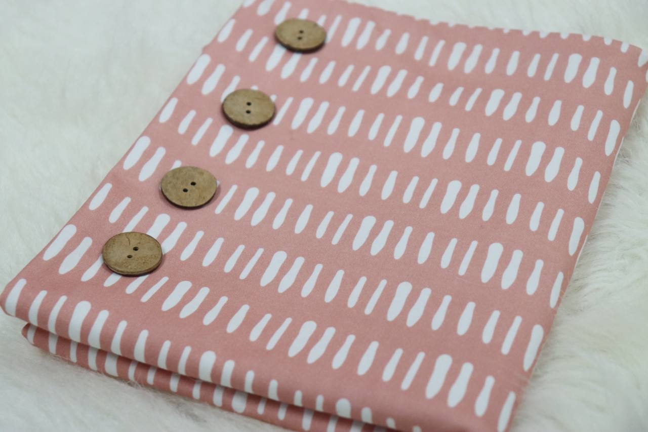 Modern Bubblegum Dash Cotton Spandex by the half yard