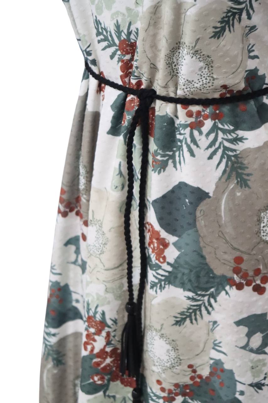 Whimsical Winter Poppy 
Swiss Dot Knit By the half yard
