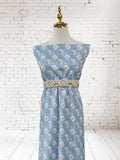 Leona Dusty Blue Pineskin by the half yard