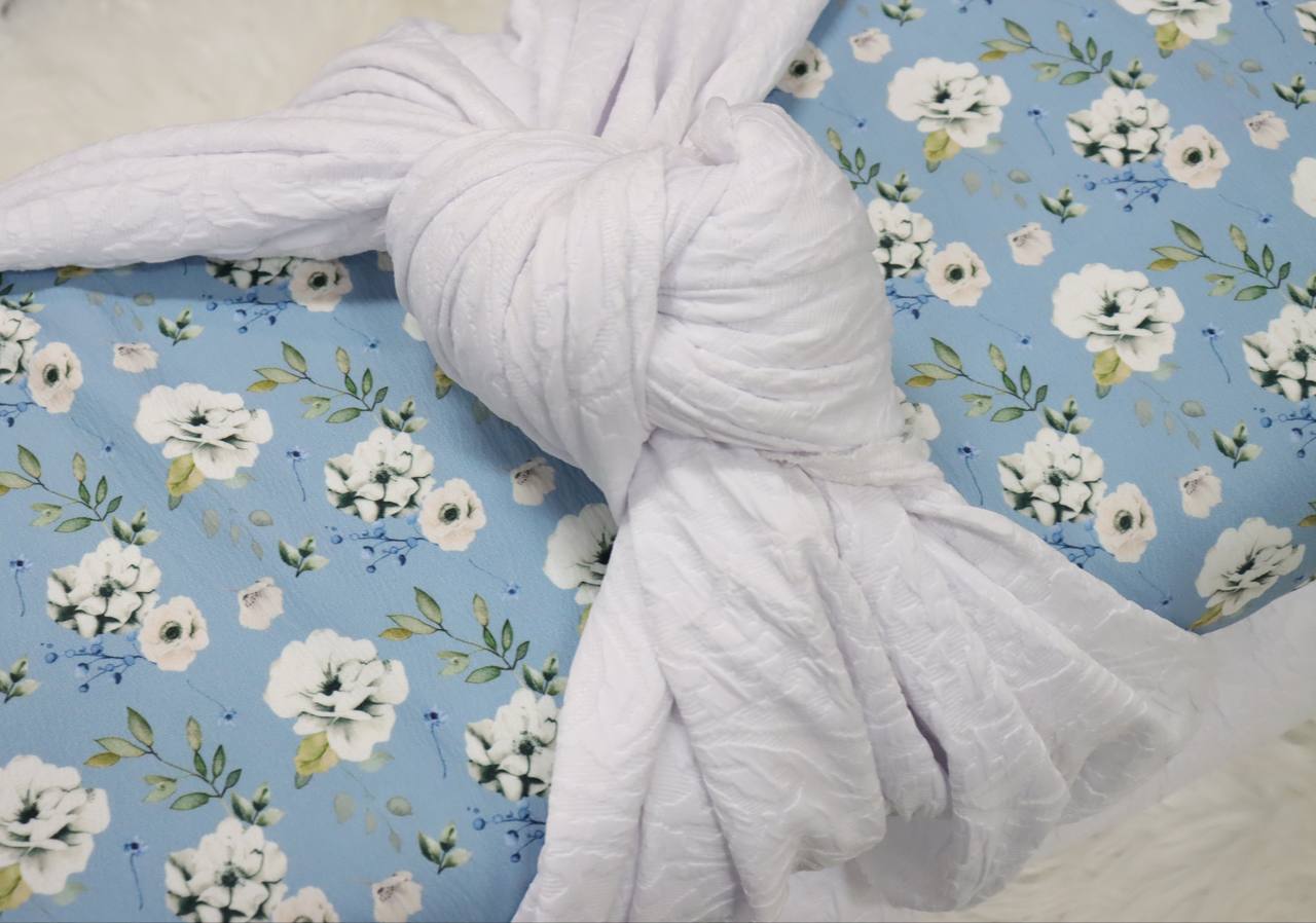 Leona Dusty Blue Pineskin by the half yard
