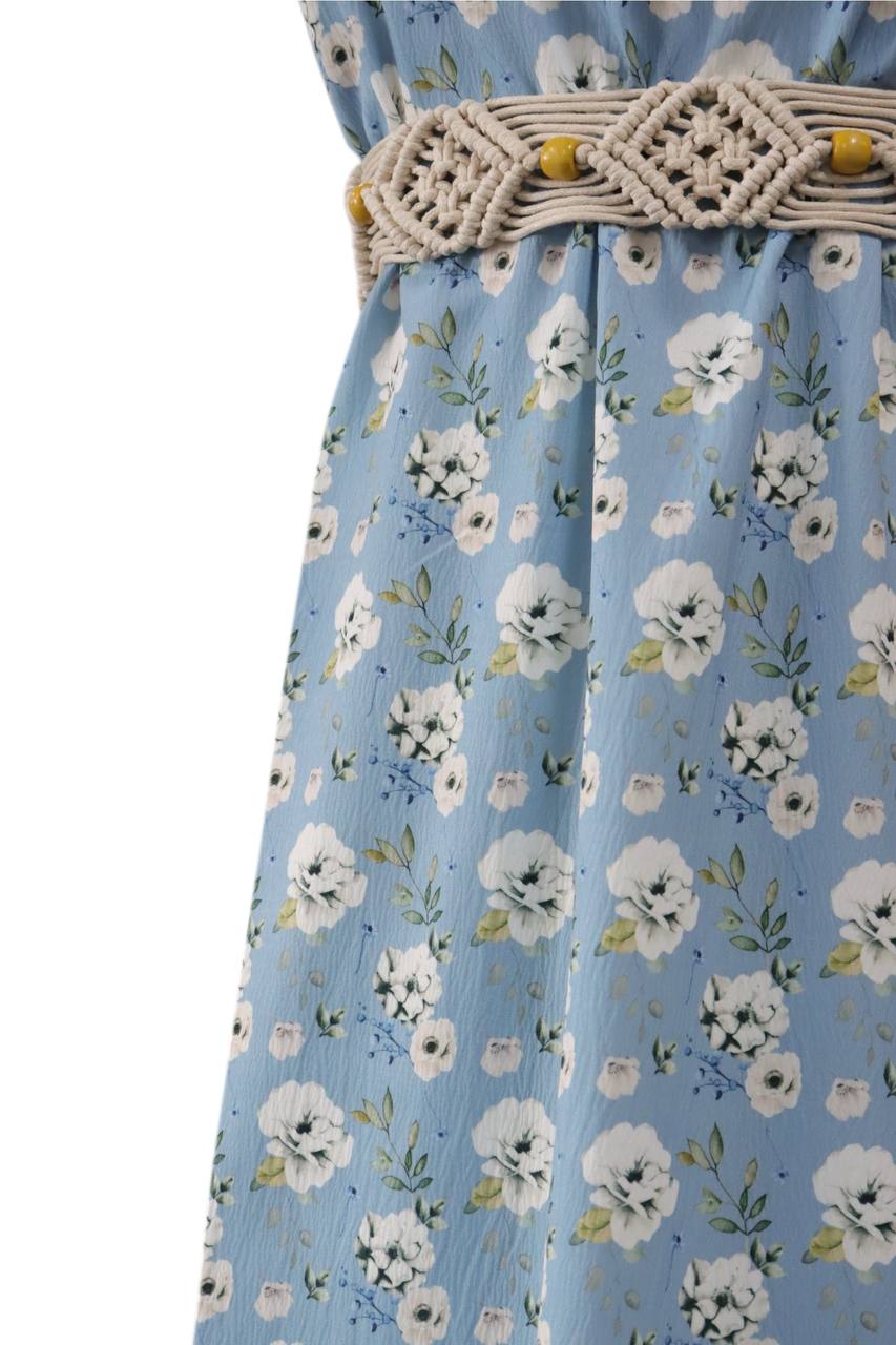 Leona Dusty Blue Pineskin by the half yard