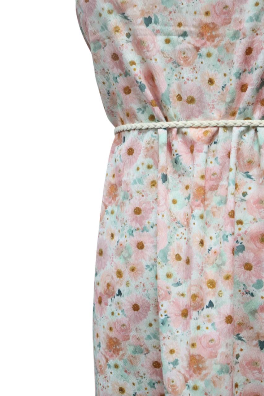 Watercolor Blush floral Pineskin by the half yard