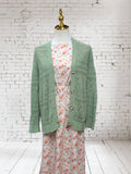 Watercolor Blush floral Pineskin by the half yard