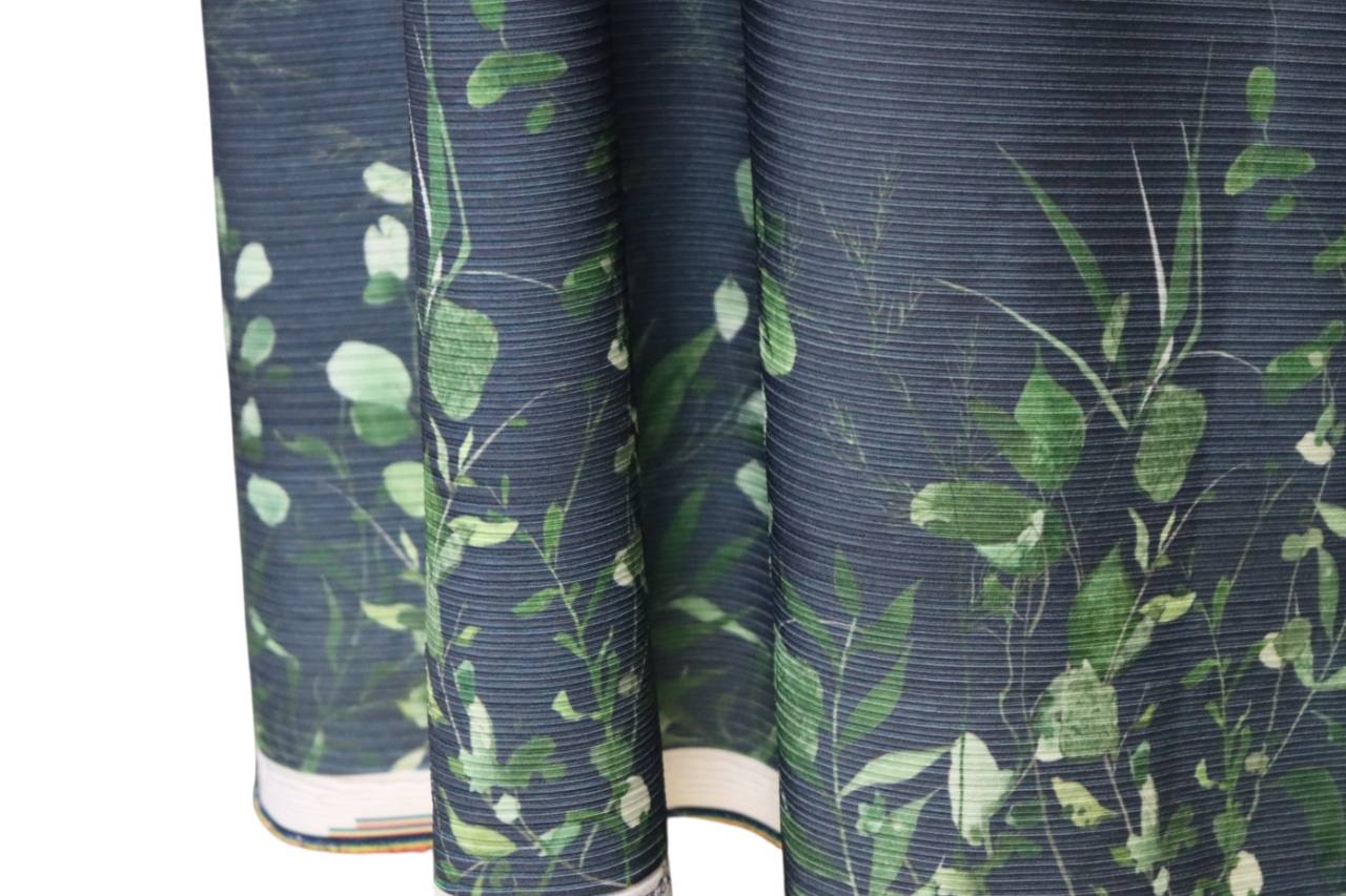 Narrow Rib Knit Spring Greenery 
9” Border Design by the half yard