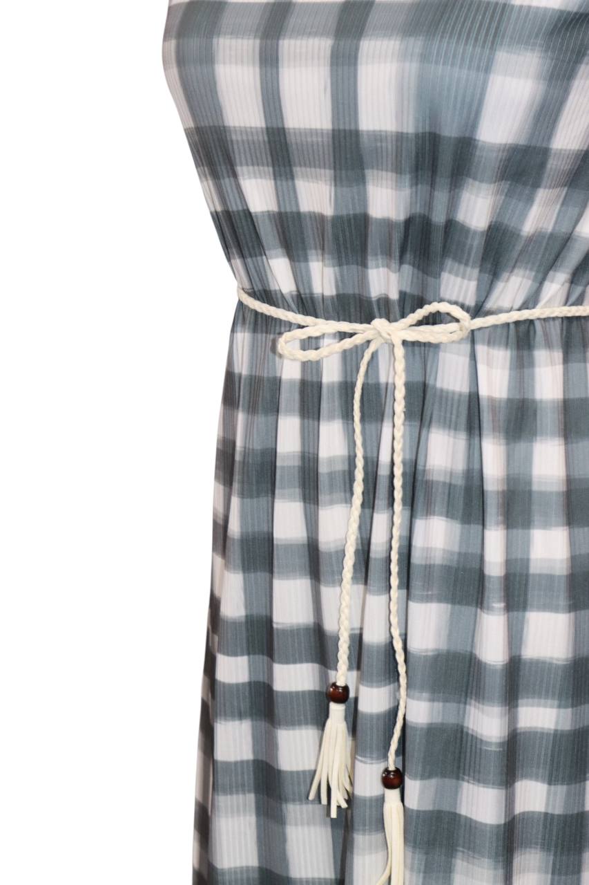 Faded Black Plaid Narrow Rib by the half yard