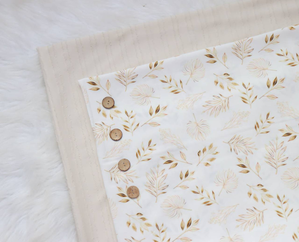 Dainty Gold Sprigs
by the half yard Poly Crepe Stretch