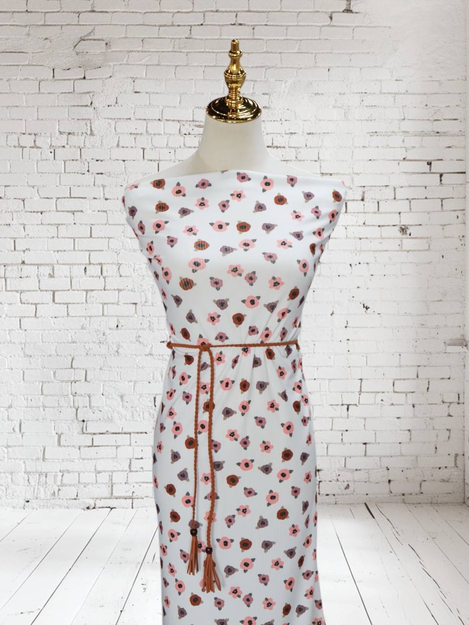 Girly Modern floral
by the half yard Rib Knit