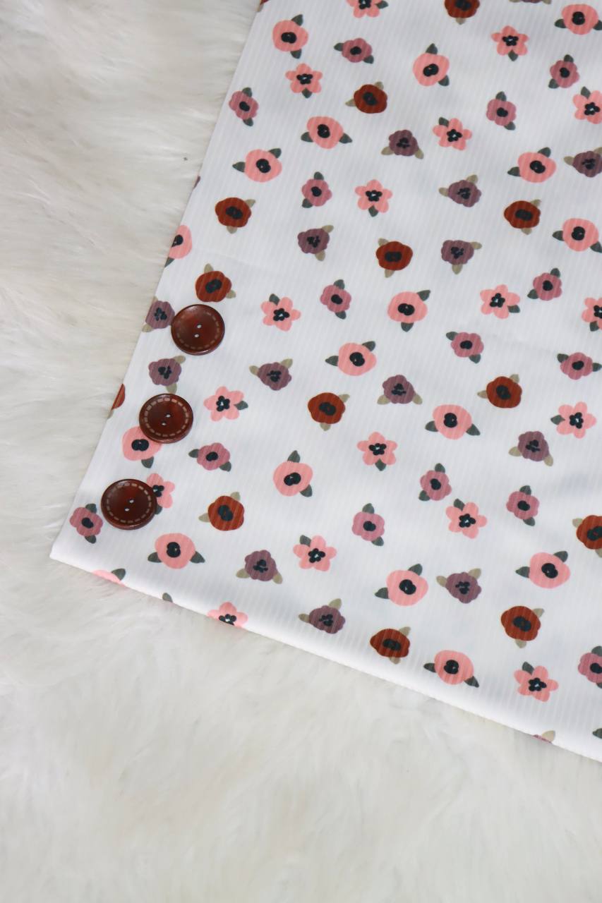 Girly Modern floral
by the half yard Rib Knit