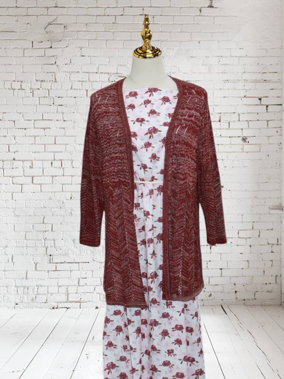 Ombre’ Peony by the half yard Raised Poly Pinstripe