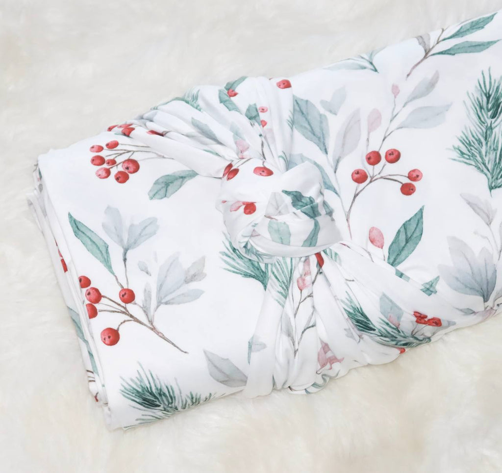 Whimsical Winterberry 
by the half yard Double Brushed