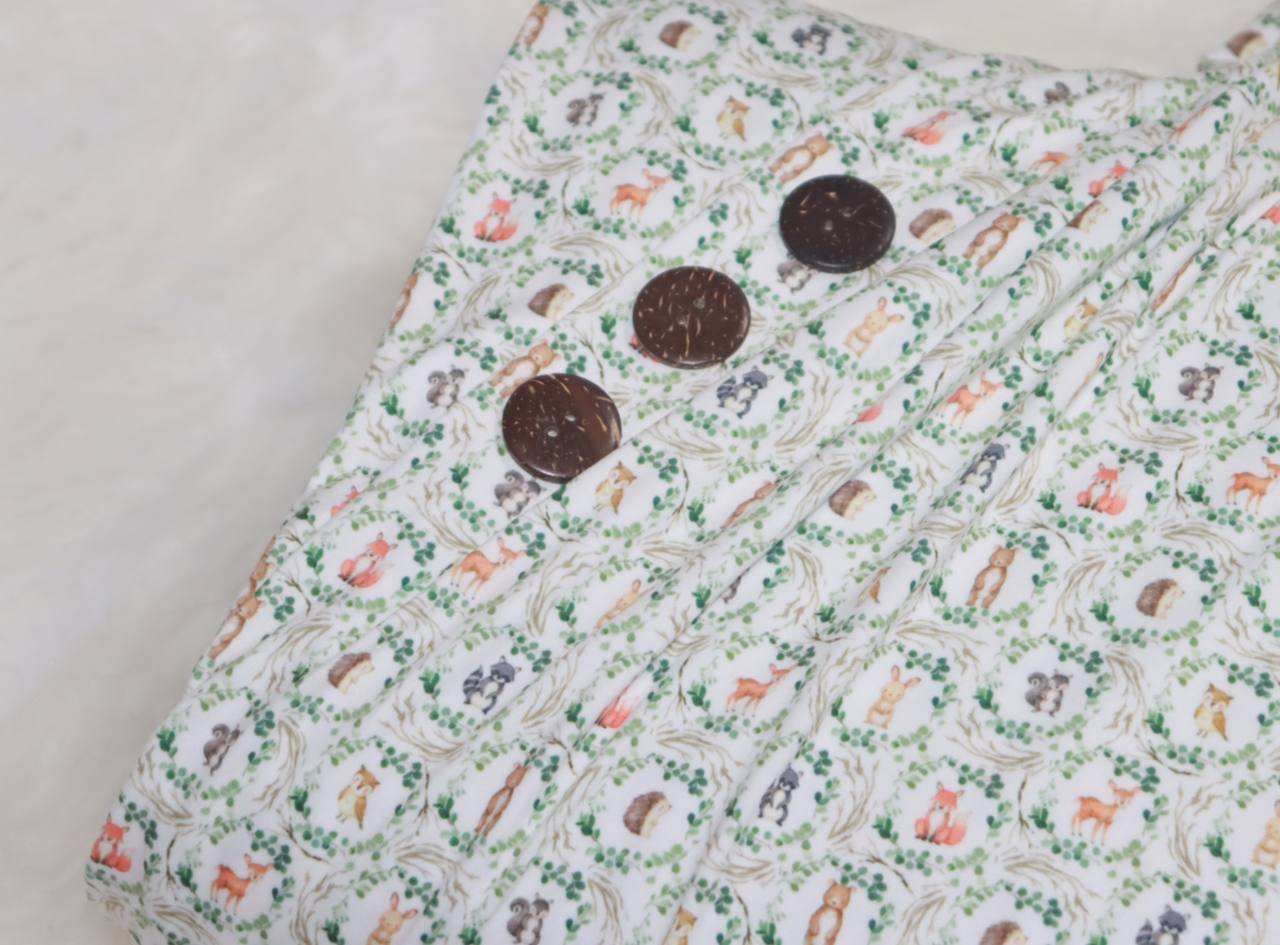 Ditsy woodland nursery design 
by the half yard Single Brushed