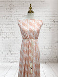 Shaded Palms ”Peach” by the half yard Willow Rib Knit
