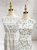 Lavender wisteria mini by the half yard Seersucker Crepe