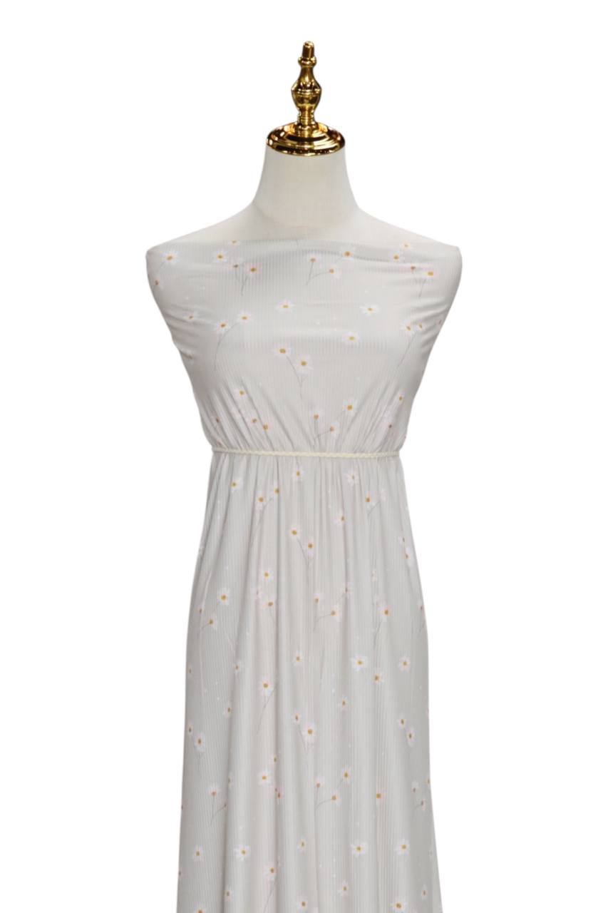 Narrow rib Tan Dancing daisy
By the half yard