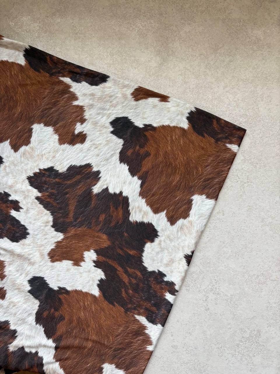 Variegated Real Look Cowhide 
by the half yard Double Brushed