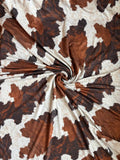 Variegated Real Look Cowhide 
by the half yard Double Brushed