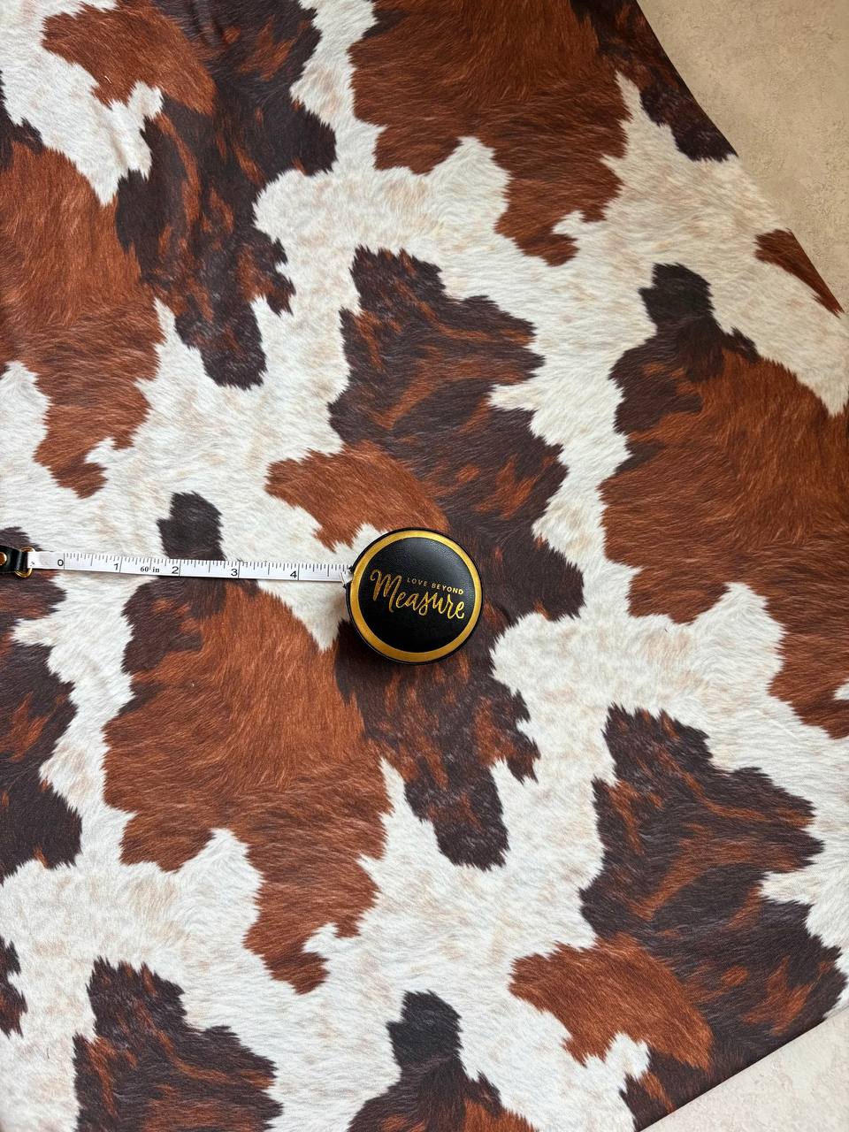 Variegated Real Look Cowhide 
by the half yard Double Brushed