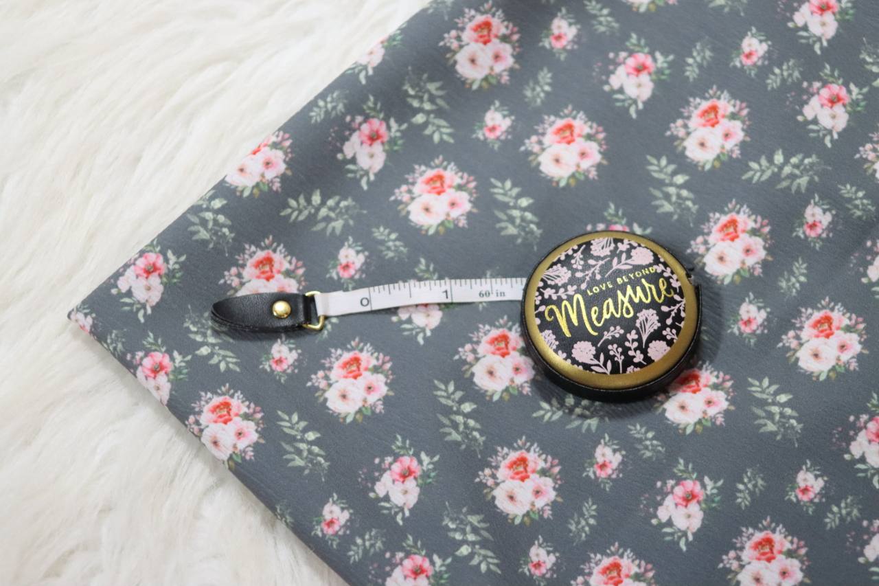 Pineskin Charcoal Fushia Poppy  by the half yard