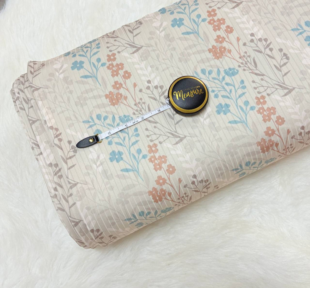 Muted Beige Garland by the half yard  Wide Rib