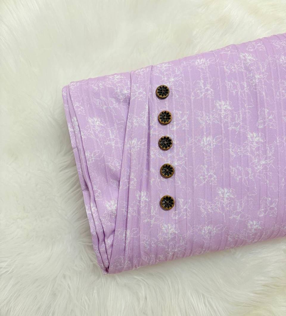 Violet Orchid floral
By the half yard  Raised Poly Pinstripe