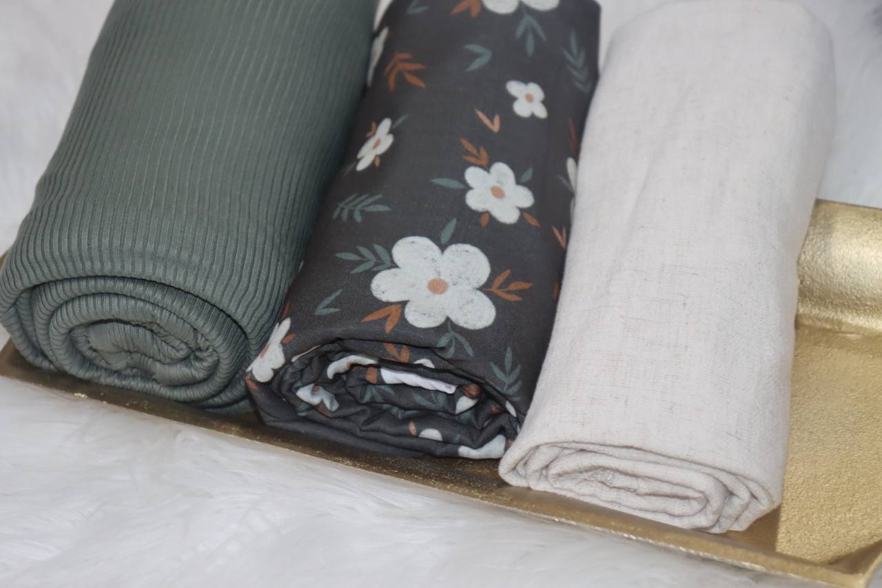 Feather Poly  Ebony Elegance  by the half yard