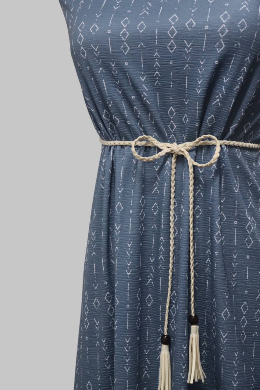 Jacquard knit Dusty Blue diamonds by the half yard