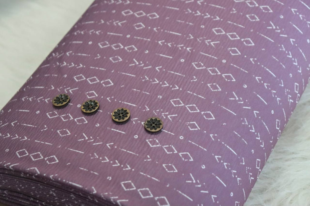 Jacquard knit Plum diamonds by the half yard