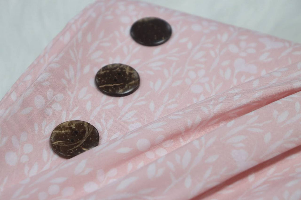 “ Brilliant blush” Ditsy heart sprigs  Feather Poly