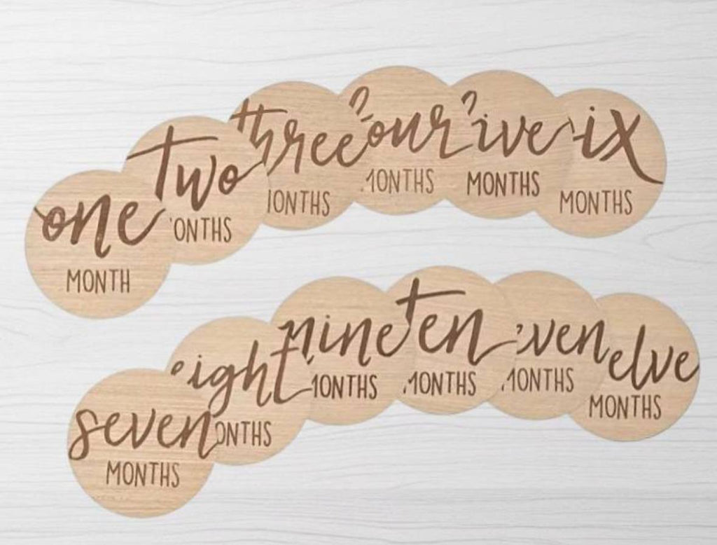 Double Sided Milestone wooden cards